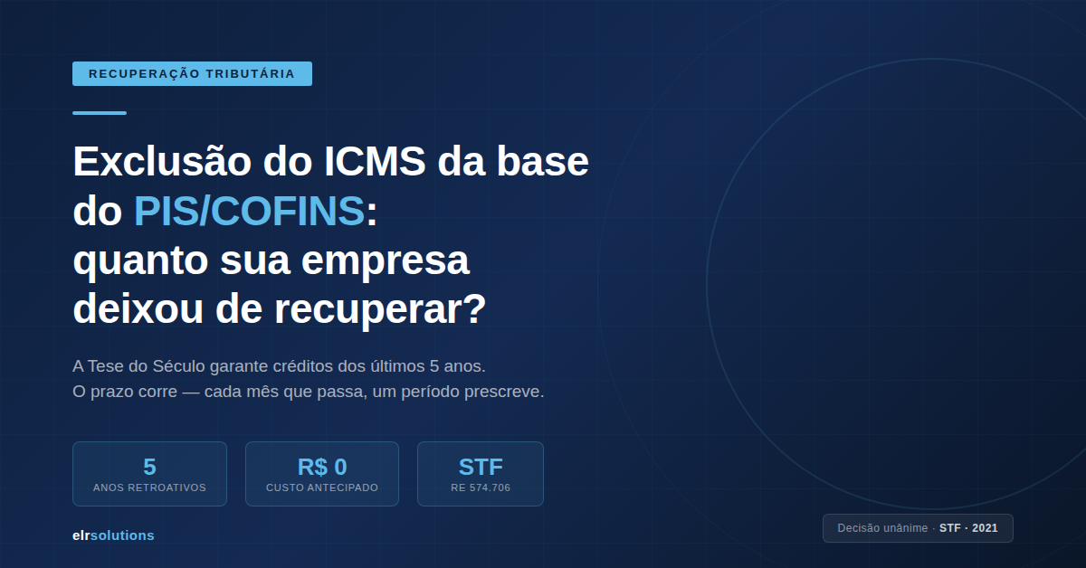 Exclusão do ICMS da base do PIS/COFINS: como sua empresa pode recuperar créditos tributários antes que o prazo decaia